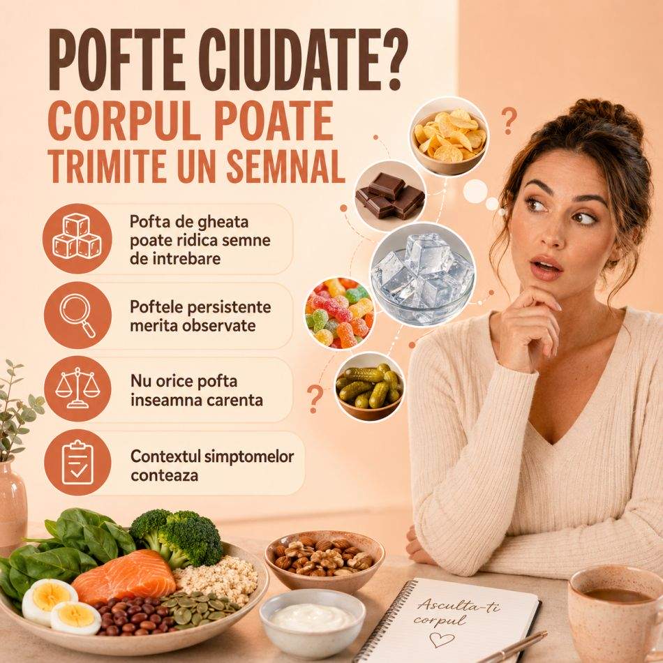 Ai pofte ciudate, slăbiciune și concentrare proastă? Când corpul îți poate semnala lipsa unor vitamine sau minerale