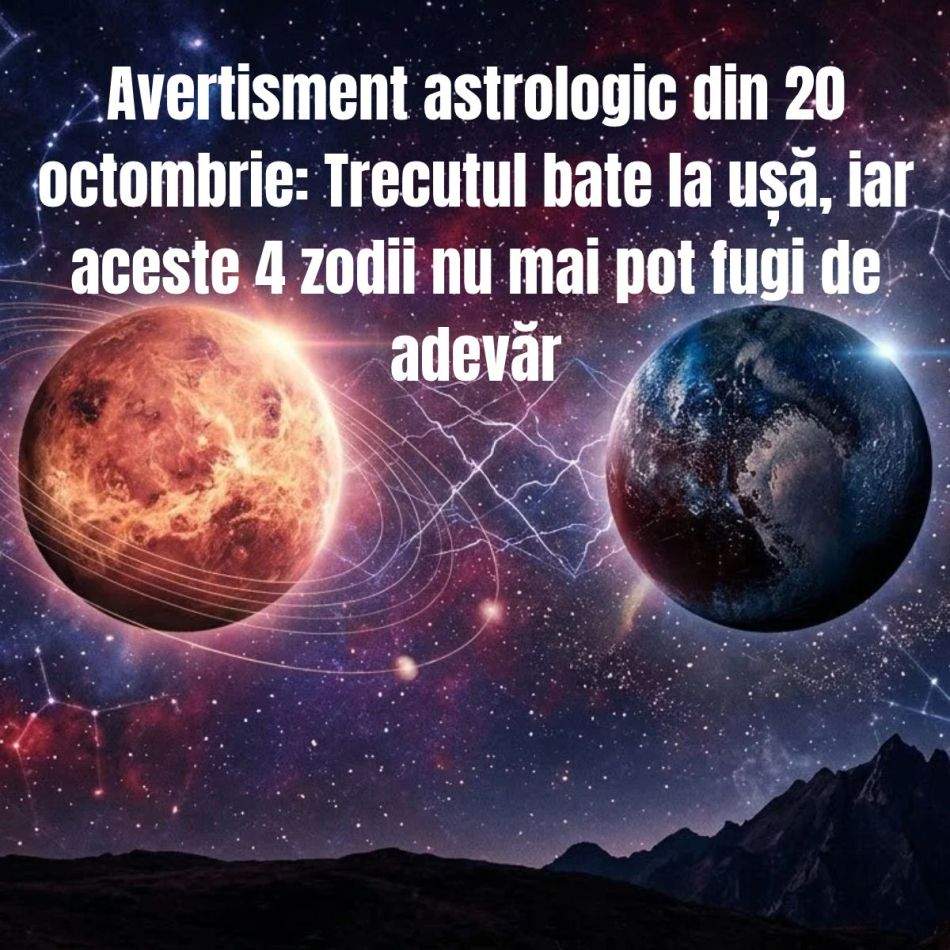 Avertisment astrologic din 20 octombrie: Trecutul bate la ușă, iar aceste 4 zodii nu mai pot fugi de adevăr