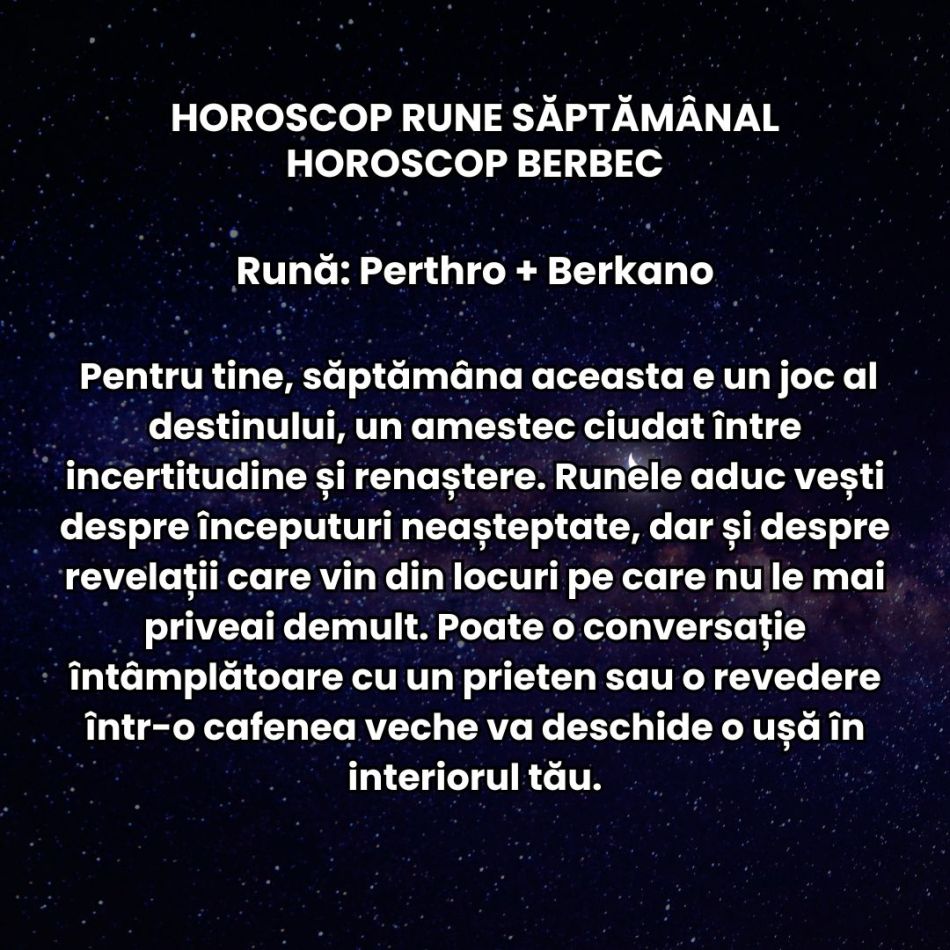 Horoscop Rune săptămâna 8-14 decembrie 2025: Emoțiile se simt intens și pendulăm între extreme sentimentale