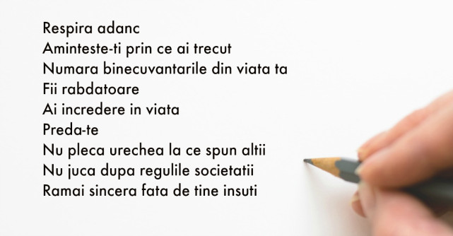 Cum continui atunci cand vrei sa renunti?