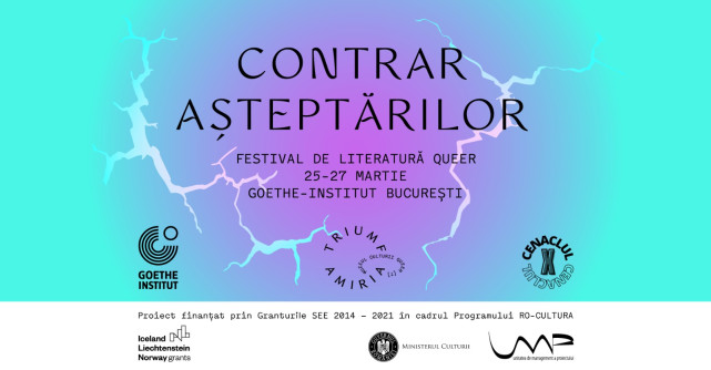 TRIUMF AMIRIA. Muzeul Culturii Queer [?]  prezintă festivalul de literatură queer  CONTRAR AȘTEPTĂRILOR // AGAINST EXPECTATIONS