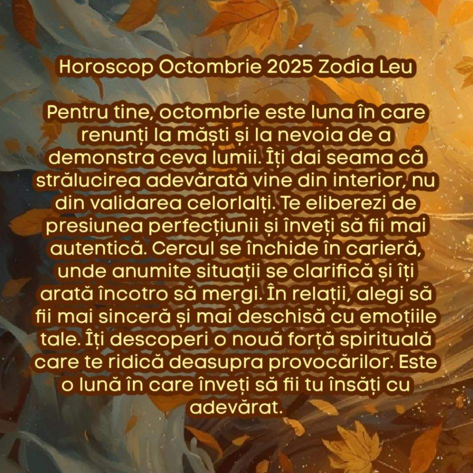 Horoscop Octombrie 2025. Cercul se închide. Tot ce am trăit până acum își găsește sensul
