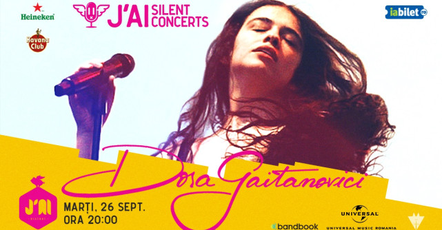 Silent Concert Dora Gaitanovici pe 26 septembrie la J’ai Bistrot București