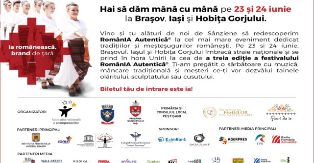 Festivalul RomanIA Autentica in editie de Centenar 23-24 Iunie 2018