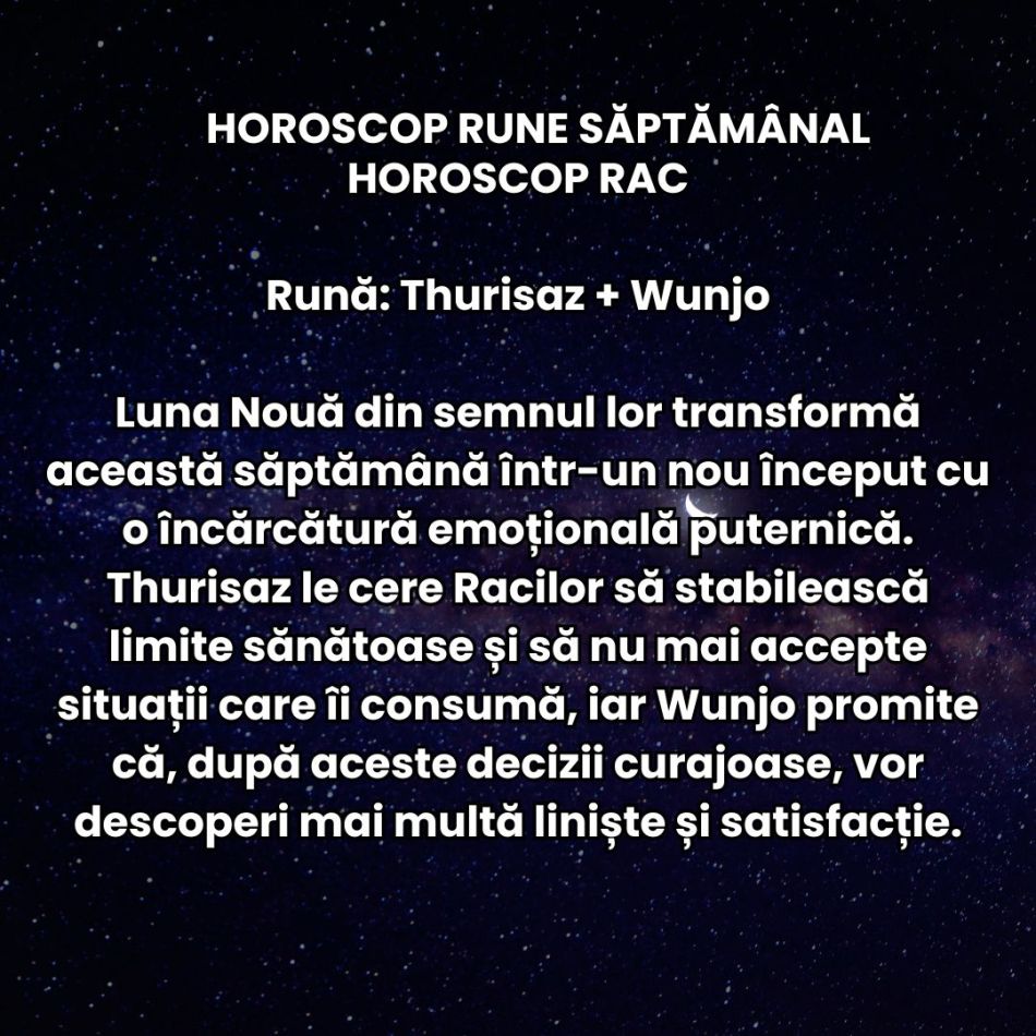 Horoscop Rune săptămâna 13-19 iulie 2026: Schimbările de acum sunt ireversibile! Restart emoțional major!