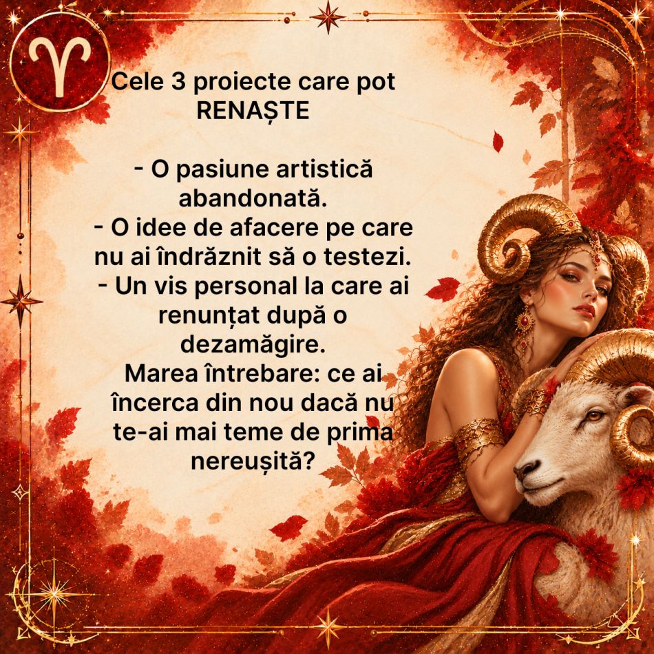 Berbec 2027: Proiectul de suflet cere o a doua încercare! Cum îți regăsești curajul de a crea