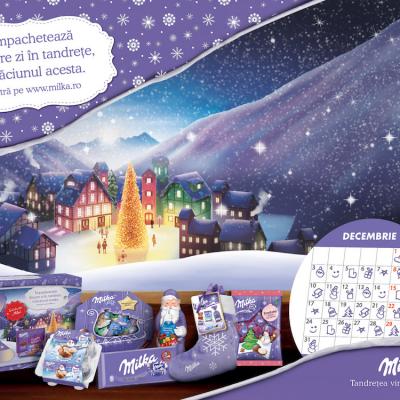 În decembrie, în așteptarea Crăciunului, Milka te invită să oferi tandrețe în fiecare zi 