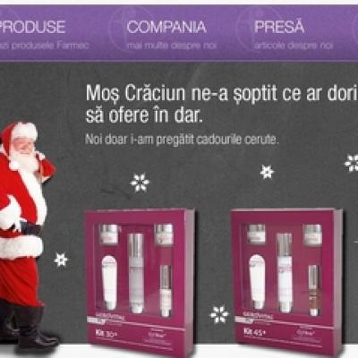 Farmec primeste de la Mos Craciun un nou website
