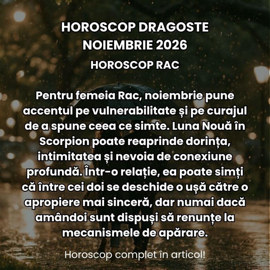 Horoscop dragoste noiembrie 2026: Apar primele semne de claritate în dragoste! Întrebările primesc răspuns, iar pasiunea crește