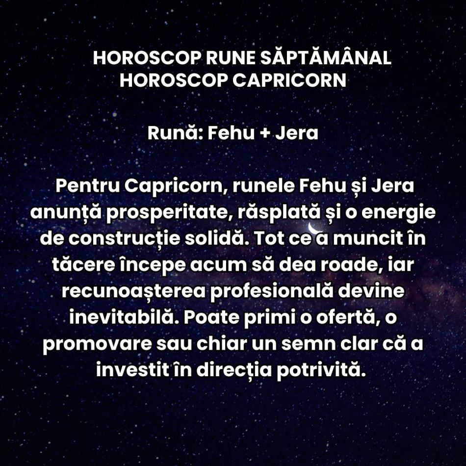 Horoscop Rune săptămâna 24-30 noiembrie 2025: E timpul marilor riscuri și al gesturilor îndrăznețe! Ezitarea va fi sancționată