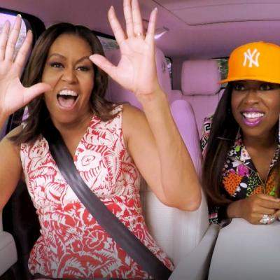 Michelle Obama, karaoke in masina! 