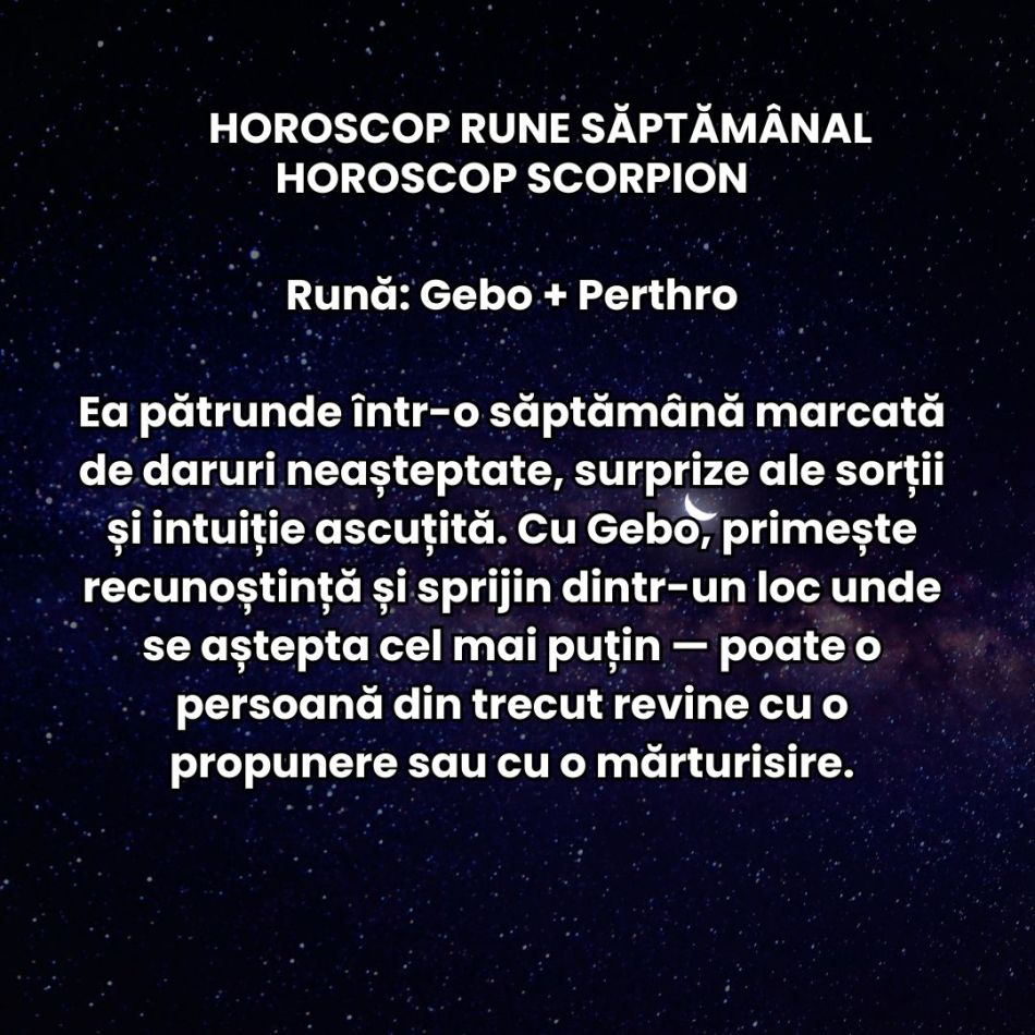 Horoscop Rune săptămâna 2-8 iunie 2025: Universul ne invită să ne lăsăm purtați de curenții invizibili ai destinului