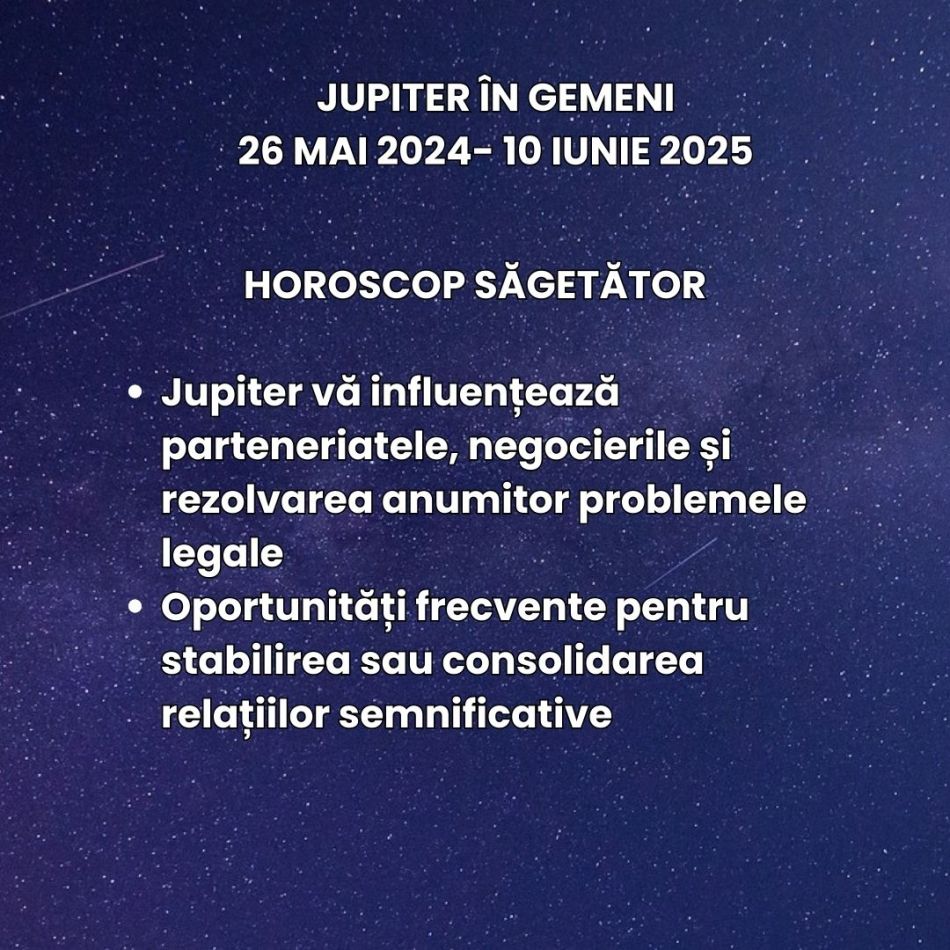  Jupiter, Marele Benefic, se mută în Gemeni. Cum îți schimbă norocul?
