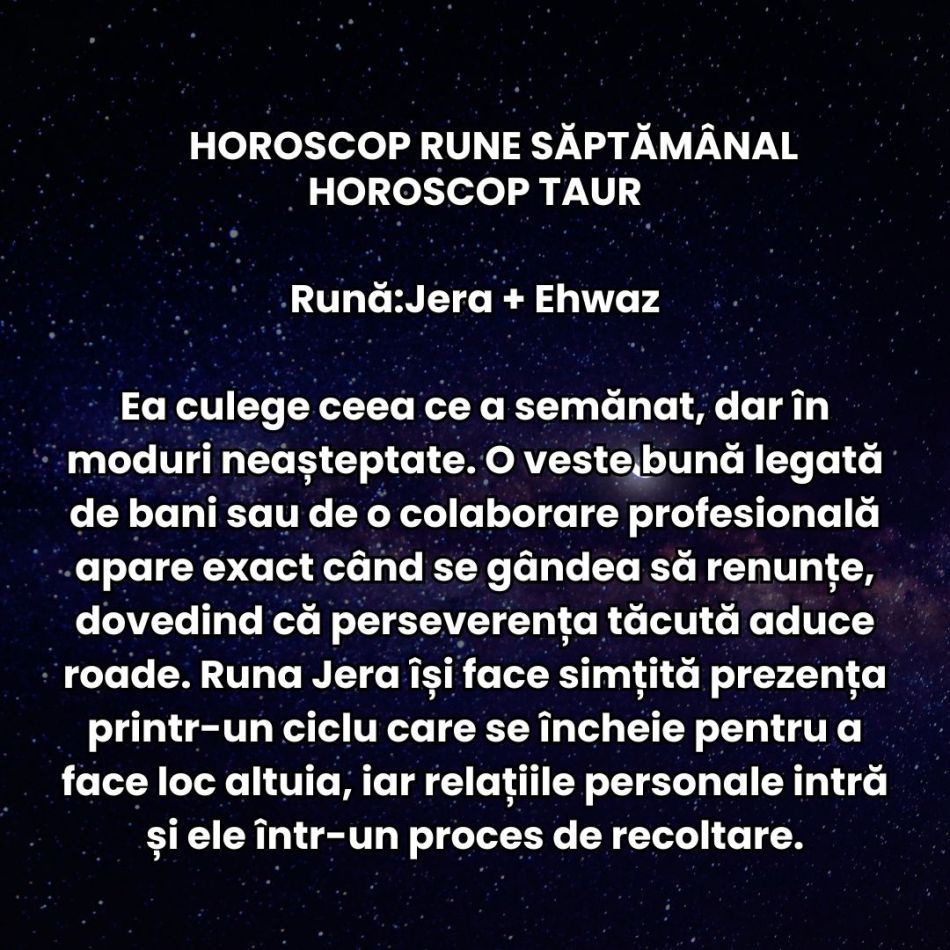 Horoscop Rune săptămâna 16-22 iunie 2025: Vara astrologică începe acum și ne face mai atenți la viața noastră de zi cu zi 