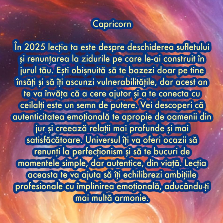 Cea mai importantă lecție pe care o vei învăța în 2025 în funcție de zodia în care te-ai născut