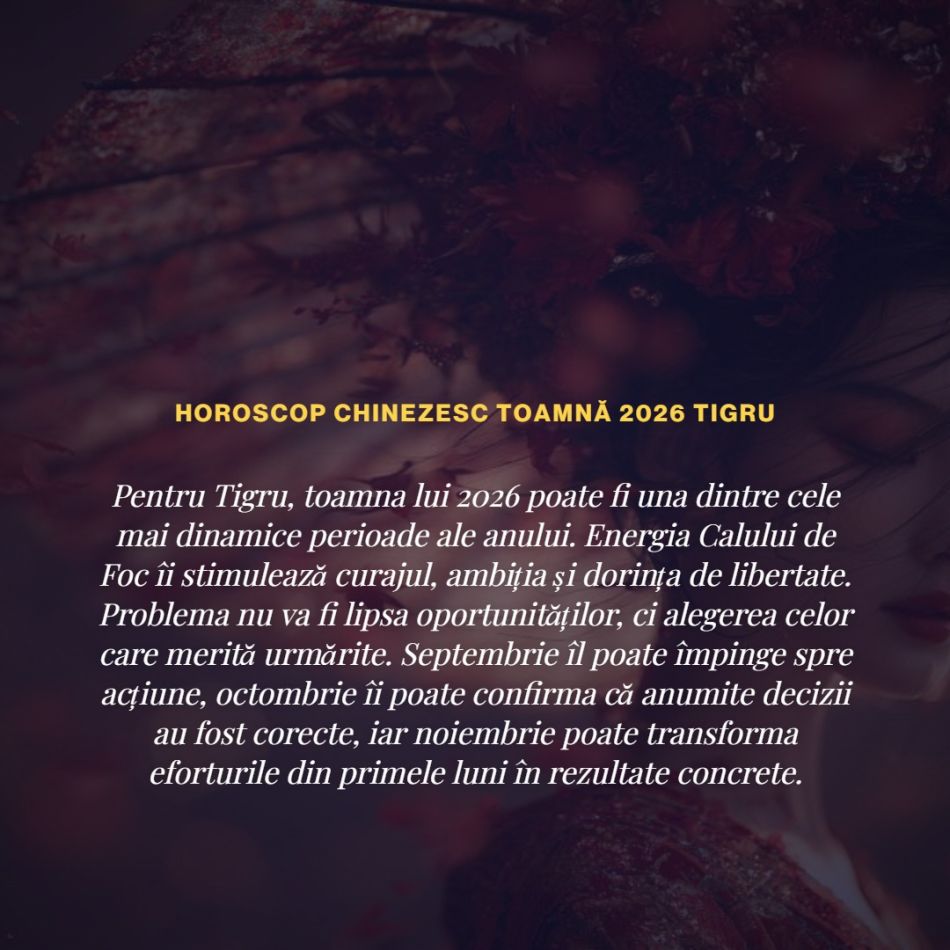 Horoscop chinezesc de toamnă 2026: Se schimbă foaia! Unele zodii chinezești se îndrăgostesc, altele dau de banii mult asteptați!