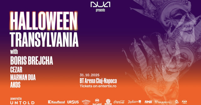 Cea mai tare petrecere de Halloween din Transilvania cu Boris Brejcha într-un show special by DUA & UNTOLD