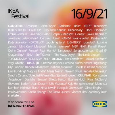 Festivalul IKEA de 24 ore care celebrează universul de acasă începe curând