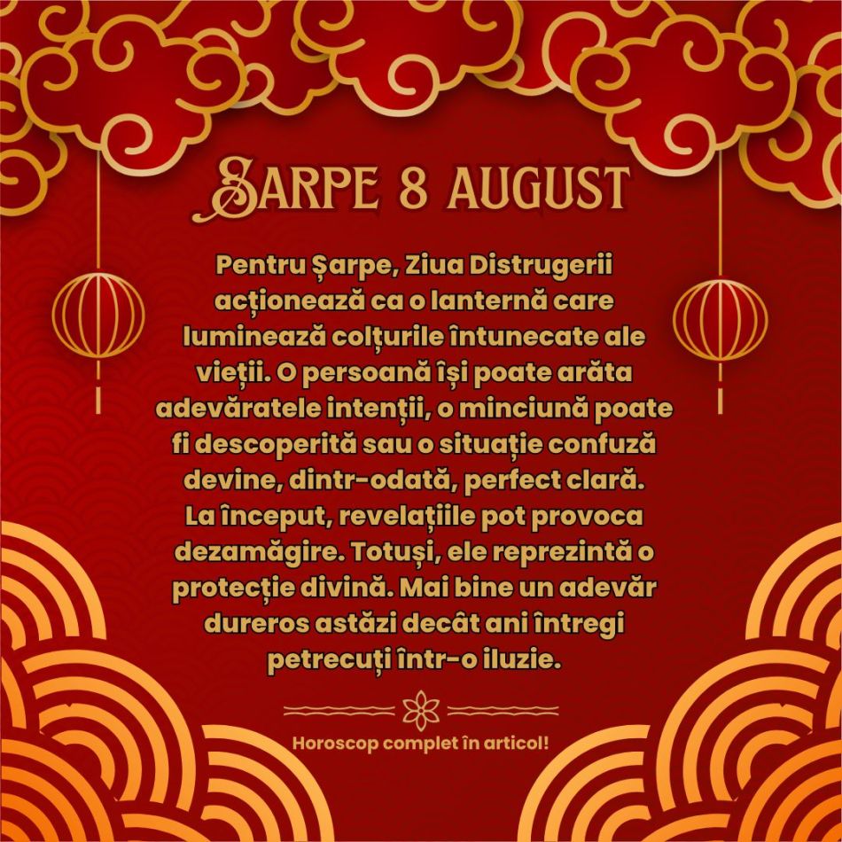 8 august 2026: Ziua Distrugerii schimbă destine. Tigrul de Lemn rupe lanțurile trecutului pentru 5 zodii din zodiacul chinezesc