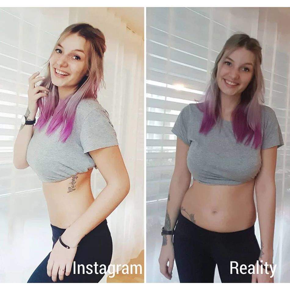O tânără ne arată diferența dintre Instagram și Realitate în 10 imagini incredibile