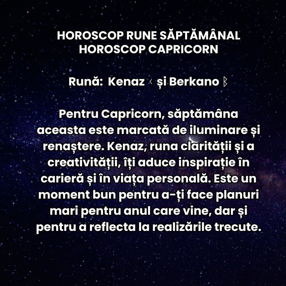 Horoscop Rune săptămâna 30 decembrie 2024 – 5 ianuarie 2025: Cum ne așternem, așa dormim! Indicii și intenții pentru noul an