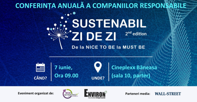 Cum să continuăm dezvoltarea fără a epuiza resursele Planetei. Află răspunsurile la SUSTENABIL ZI DE ZI 