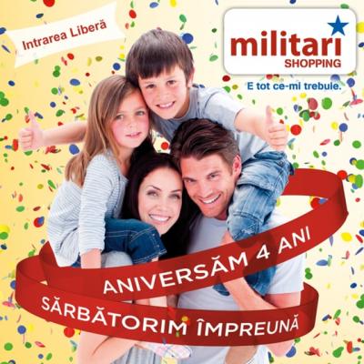 MILITARI SHOPPING ANIVERSEAZA 4 ANI DE LA DESCHIDERE CU 4 ZILE DE EVENIMENTE 