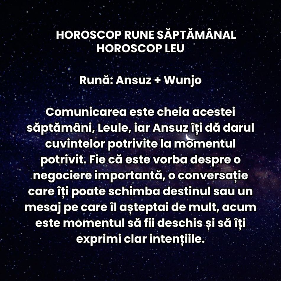 Horoscop Rune săptămâna 3-9 martie 2025: Începutul primăverii ne aduce mai multă forță și hotărâre! 