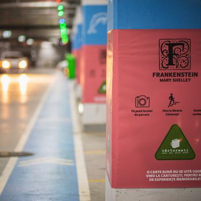 Cărturești și Veranda Mall transformă parcarea subterană a mall-ului într-o invitație la lectură