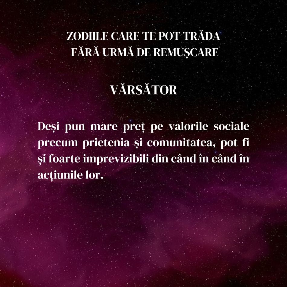 Aceste 6 zodii te pot trăda fără nicio urmă de remușcare