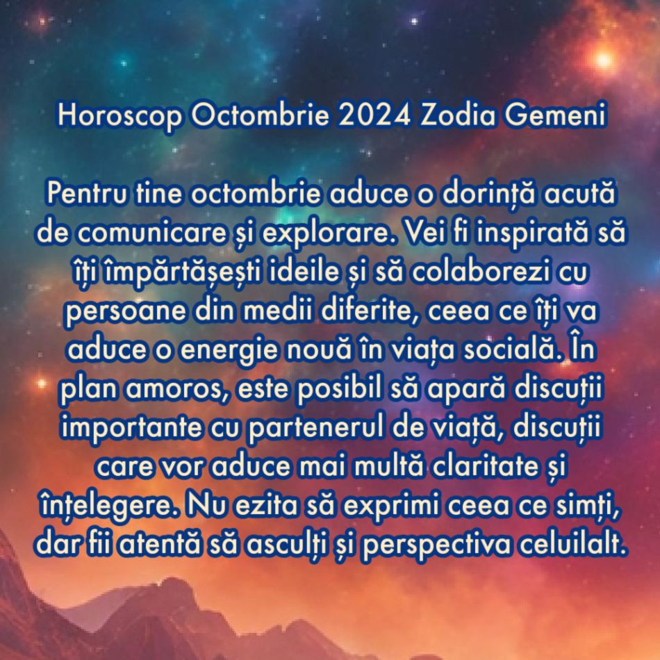 Horoscop octombrie 2024. Toată durerea noastră se transformă în bucurie. Ne naștem a doua oară!