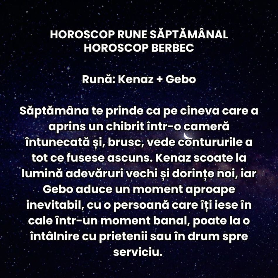 Horoscop Rune săptămâna 26 ian-1 feb 2026: Simțim că lucrurile nu mai pot continua la fel! Îndrăznim pe drumuri necunoscute