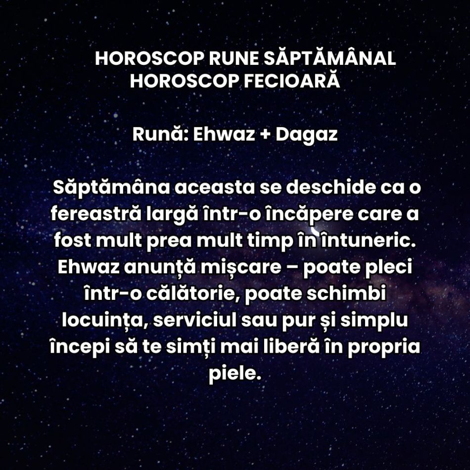 Horoscop Rune săptămâna 12-18 mai 2025: Este momentul să ieșim din umbră și să ne îmbrățișăm adevărata putere.