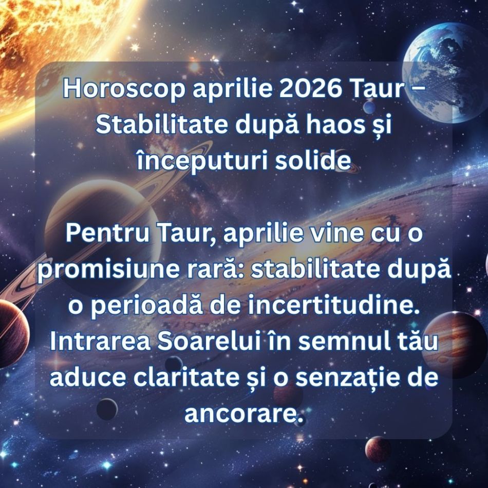 Se deschid cerurile pentru 5 zodii în aprilie! Vor primi exact ce au nevoie pentru MAREA SCHIMBARE DE SOARTĂ