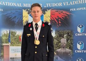 Elevul militar Ovidiu-Ștefan Călin, 17 ani, a luat DUBLU AUR pentru România la Olimpiada Internațională NEO Science