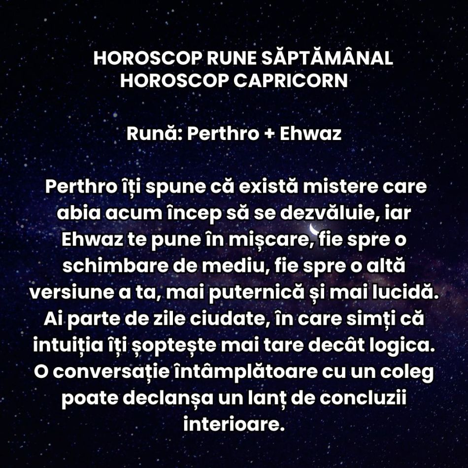 Horoscop Rune săptămâna 29 dec-4 ian 2026: Luna Plină în Rac ne alină oboseala și ne oferă resursele pentru an plin de reușite