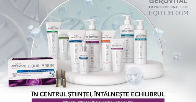 Farmec relansează Gerovital H3 Equilibrium, gama de produse profesionale pentru scheme complete de tratament