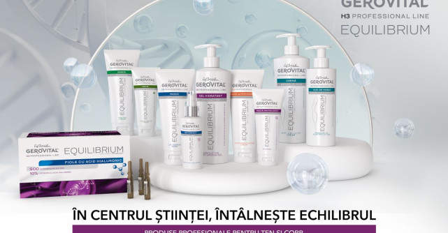 Farmec relansează Gerovital H3 Equilibrium, gama de produse profesionale pentru scheme complete de tratament