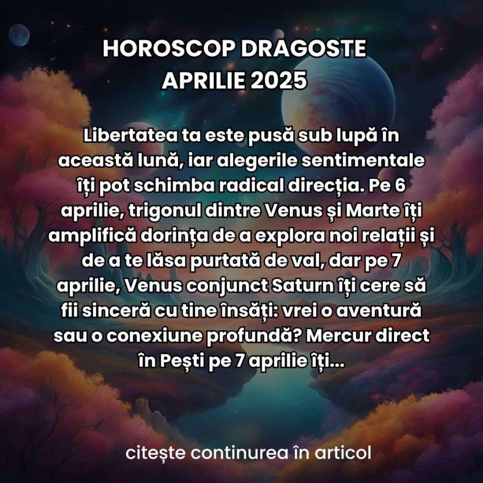Horoscop Dragoste Aprilie 2025: Meleagurile dragostei se deschid în fața noastră și ne aduc sentimente intense de toate felurile