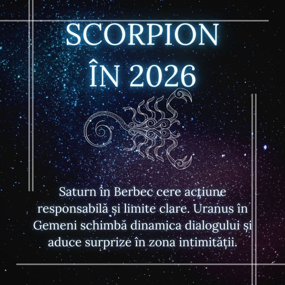 Zodia Scorpion în 2026: 10 schimbări în dragoste pentru care trebuie să îți pregătești sufletul