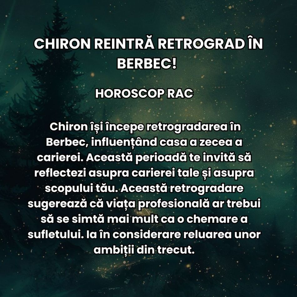 Chiron reintră retrograd în Berbec! Nu părăsește semnul de foc până în 2027! Vindecarea karmică va fi un drum anevoios!