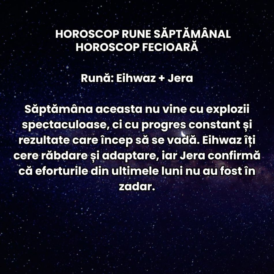 Horoscop Rune 8-14 iunie 2026: Trăim o perioadă luminoasă, promițătoare, plină de oportunități mari!