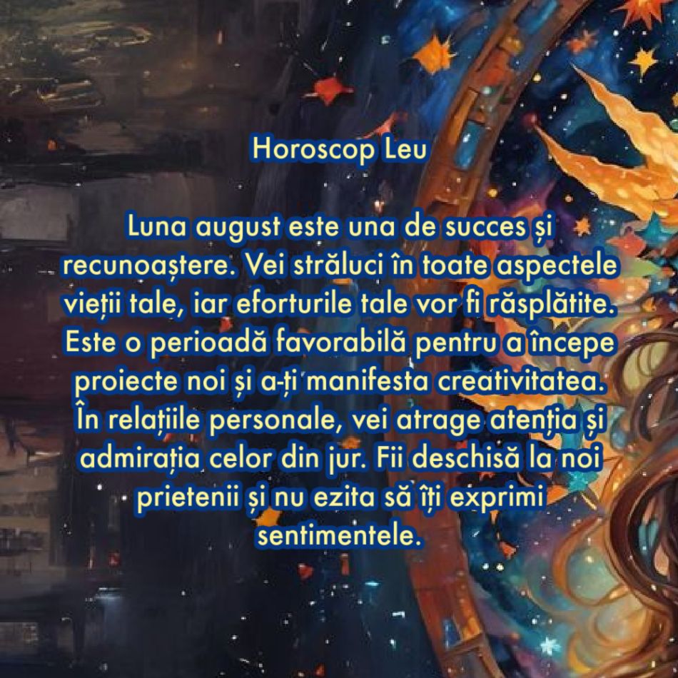 Horoscop august 2024. Ultima lună de vară aduce miracole în viețile noastre. A venit timpul. Aceasta este noul nostru destin