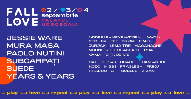 Fall in Love Festival se Intoarce in septembrie, la Mogosoaia 