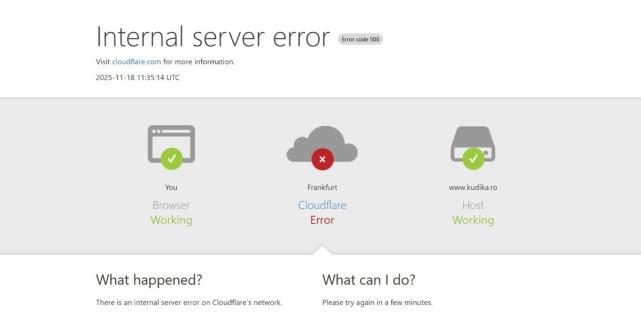 O eroare Cloudflare oprește temporar internetul: Presă, platforme și aplicații afectate