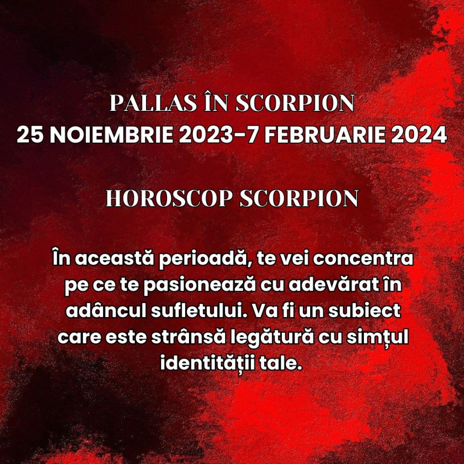 Pallas în Scorpion: Simțul dreptății ne este activat și ne aduce schimbări profunde