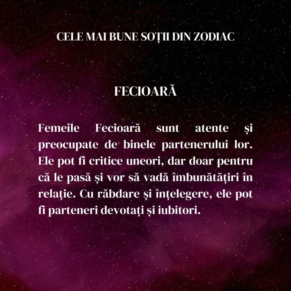 Cele mai bune soții din zodiac: Te numeri printre ele?