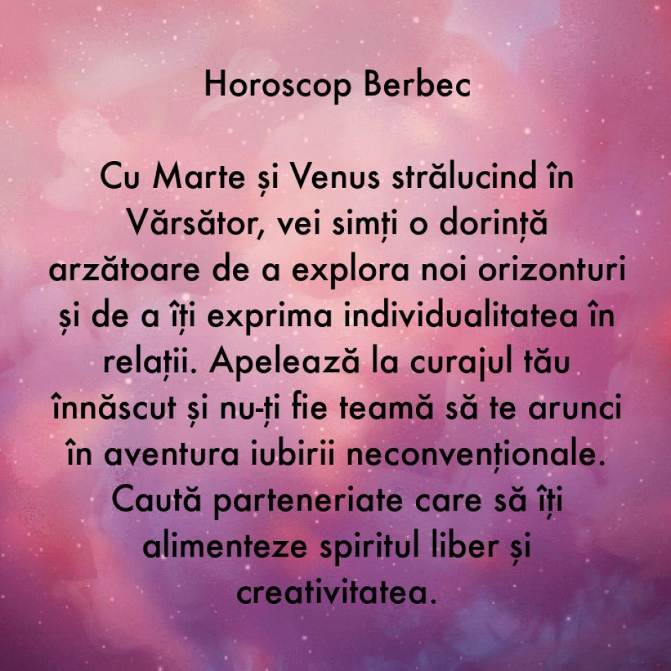 14-16 Februarie, zile încărcate de energie cosmică. Marte și Venus se întâlnesc în Vărsător pentru a ne colora viețile