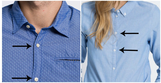 De ce nasturii de pe camasile barbatilor sunt pe partea dreapta, iar la femei pe stanga?