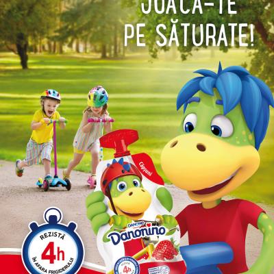Joacă-te pe săturate! Mai multă distracție cu noul Danonino, cel mai cel pentru ghiozdănel!